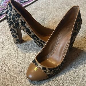 Leopard Print Tory Burch Heels
